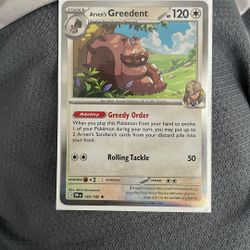 Arven's Greedent • Destined Rivals Pokemon Destined Rivals • 159/182