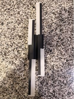 Pair of Modern LED Wall Sconces – Hardwired Acrylic Wall Lights
