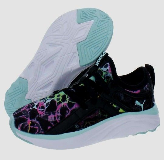 PUMA Girl's Soft Sophia Bubble Dye Sneakers 