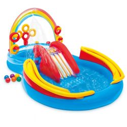 Intex Rainbow Ring Play Center Inflatable Water Toy