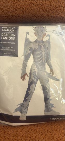 Ghostly Dragon Kids Halloween Costume XL 14-16