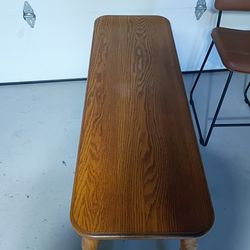 Wooden oak  entryway table