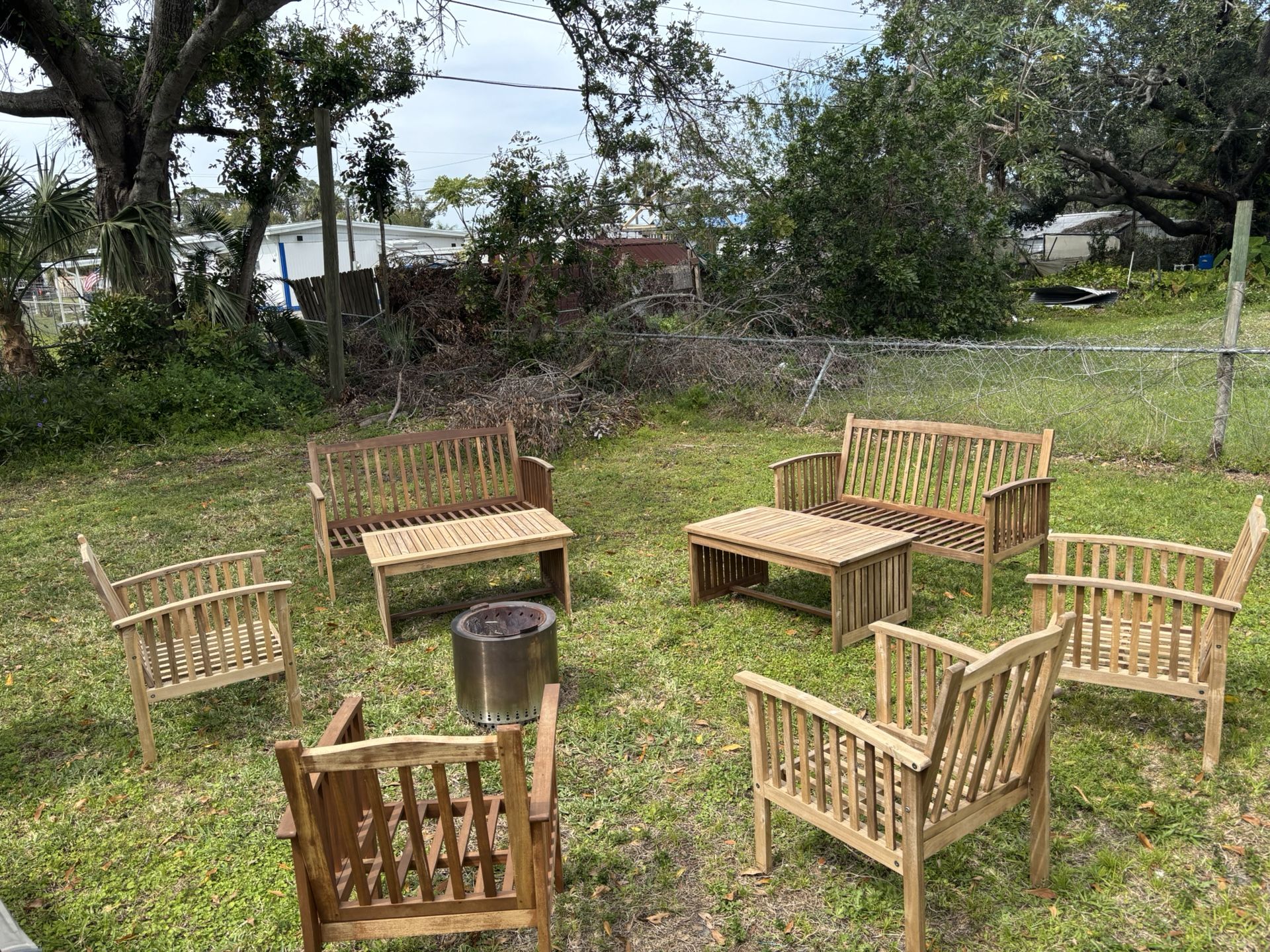 Teak Patio Furniture 8 Pieces