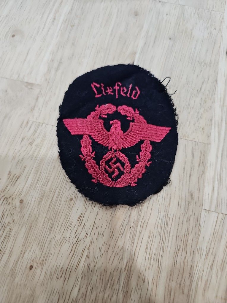 German WWII Fire Police Sleeve Patch