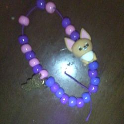 Dog Purple And pink Bracelet 
