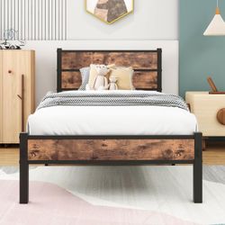 Twin Bed Frame With Headboard