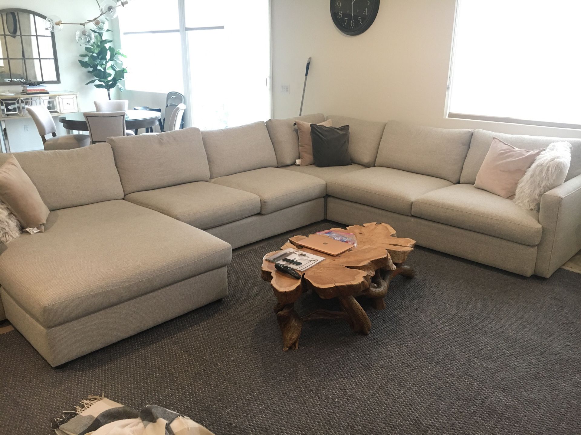 Bassett customized sectional couch