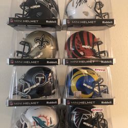 Nfl Mini Helmets (autographed)