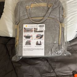 Diaper Bag Backpack (Gray)! New!