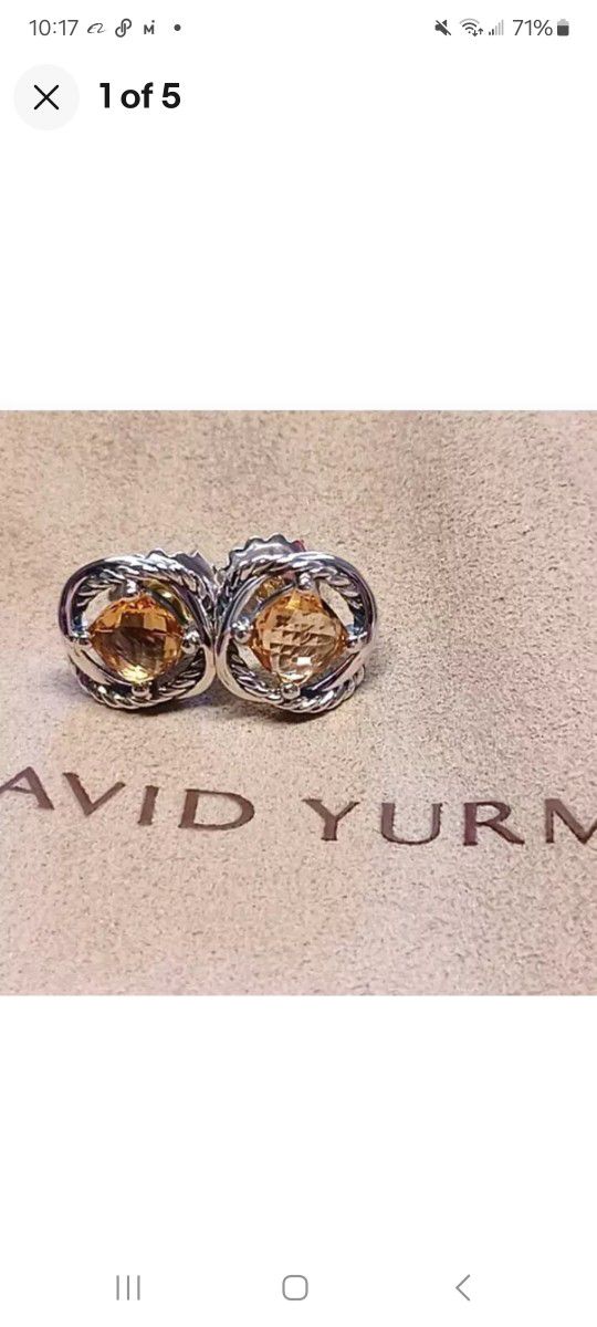 David Yurman Infinity Earrings + Authentication 