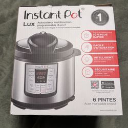 Lux Instant Pot,  6 Quart, 6-in-1 Multi-Use Programmable Cooker 