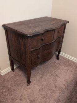 Small desk and cabinet
