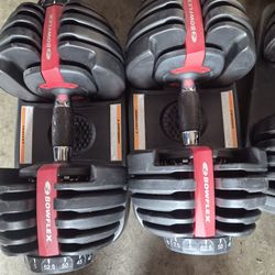 Pair of bowflex Dumbbells 52.5 Lbs