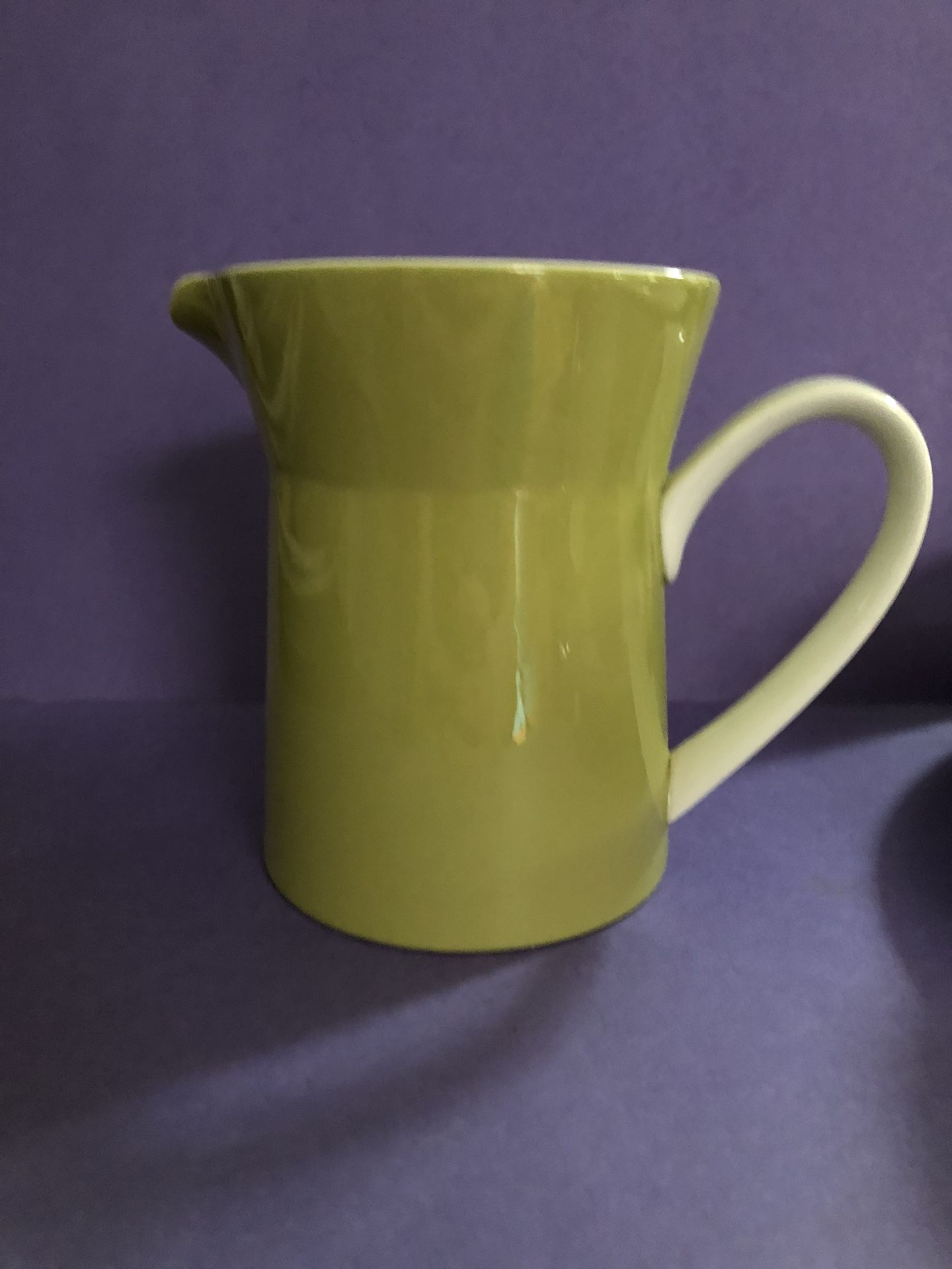 Vintage MCM Mikasa Duplex By Ben Seibel Green Creamer