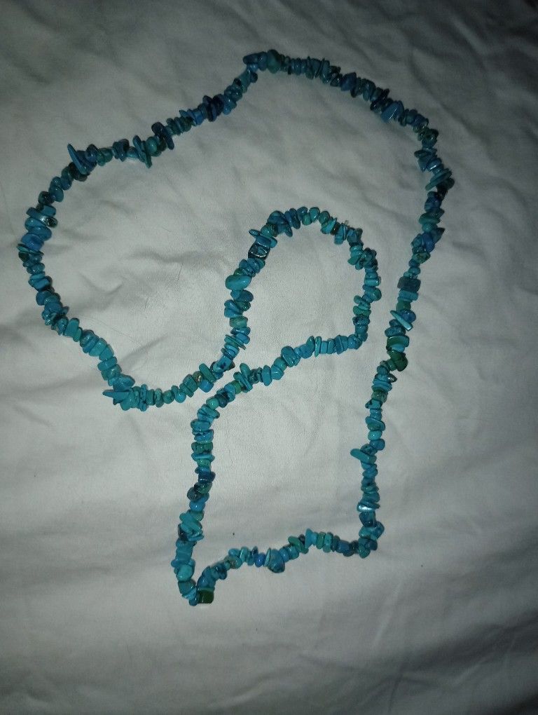 Vintage Turquoise Long Necklace