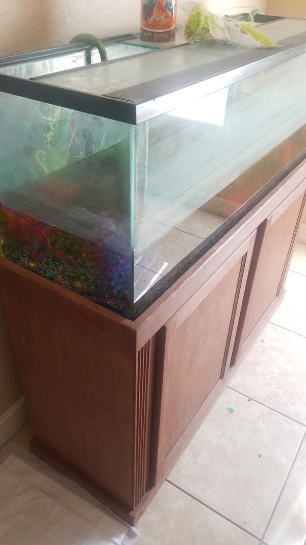 80 gallon fish tank with stand need to be gone great for