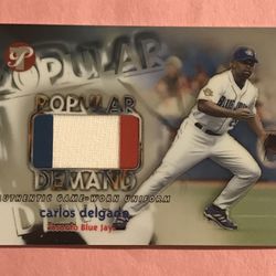 2002 Topps Pristine Popular Demand /1000 Carlos Delgado #PD-CD