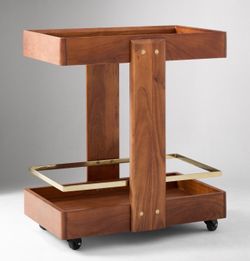 West Elm Bridger Bar Cart 27" | Cool Walnut | Assembled – Never Used