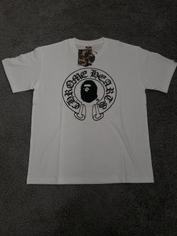 Bape White Chrome Heart
