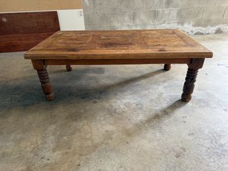 Solid wood coffee table