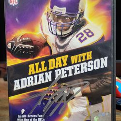 Adrian Peterson Signed Autographed DVD Artwork (CIB & JSA Certified)