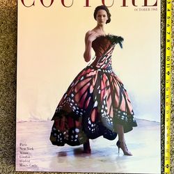 Vintage COUTURE October 1968 — High-Gloss Fashion Wall Panel (18x24)