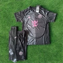 Inter Miami Messi #10 Kids Soccer Kit Black