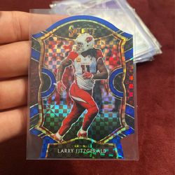 2020 Select Larry Fitzgerald Concourse Blue Die Cut Prizm SP Cardinals 