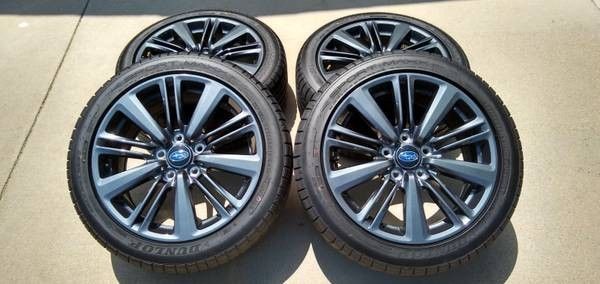 5x114.3 17 inch subaru wheels...800 firm no trades