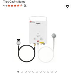 VEVOR Portable Propane Water Heater, 6L 