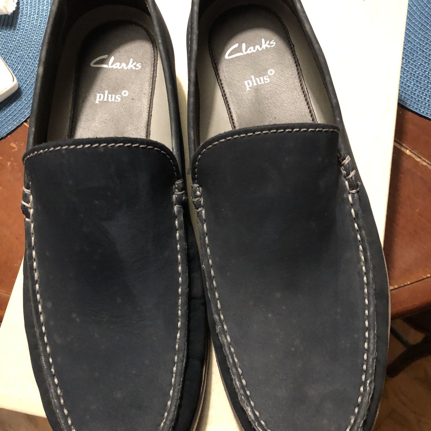 Clarks Mens Blue Csntin Step Size 8.5 Medium