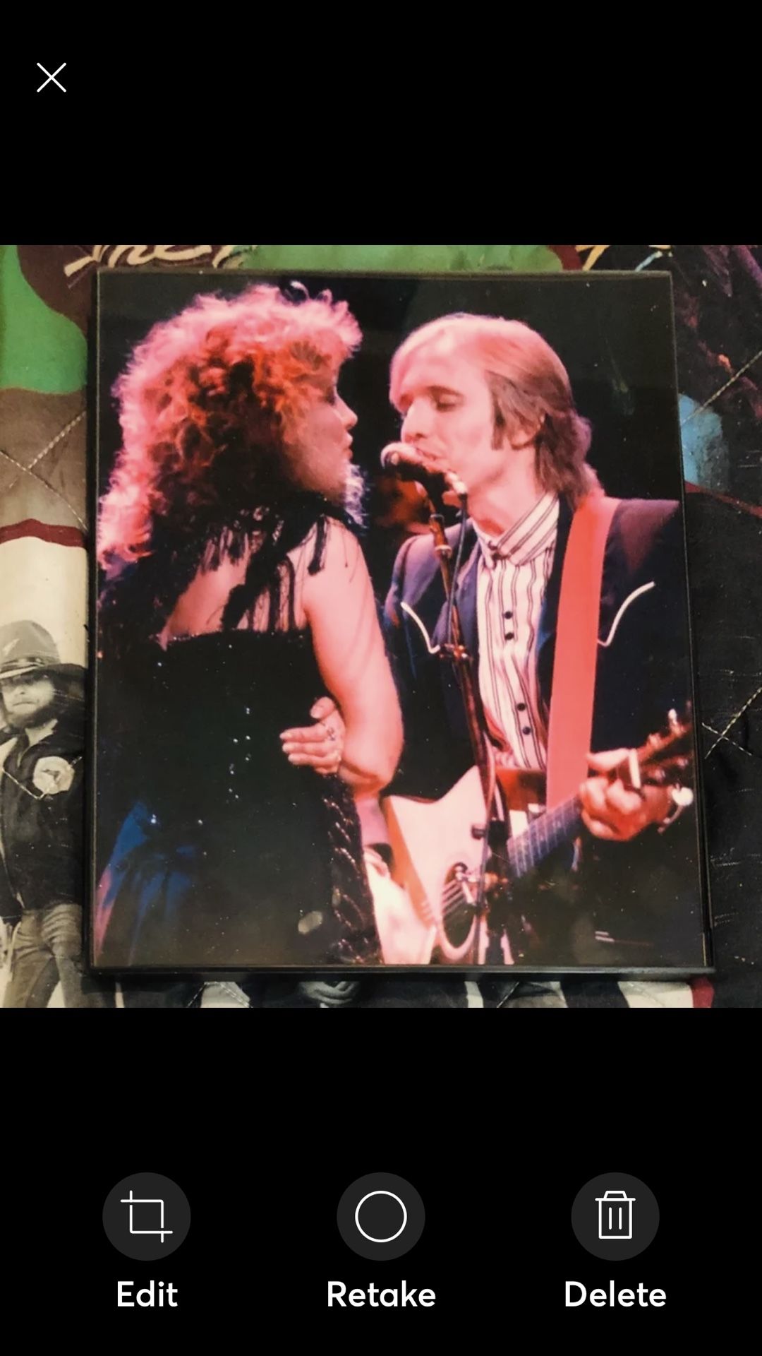 STEVIE NICKS and Tom Petty 8X10 Framed Photo In Concert 