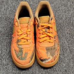 Nike Air Force 1 LV8 3 GS 'Real Tree' Orange Size 7Y Camo 