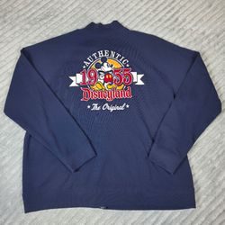 Disney Parks Sweatshirt 2XL Navy Hoodie Logo Mickey Mouse 55