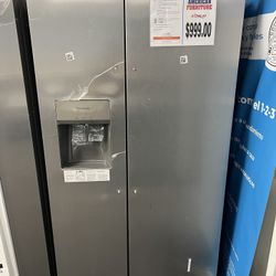 Frigidaire 33 in. 22.3 cu. ft. Standard Depth Side by Side Refrigerator in Stainless Steel