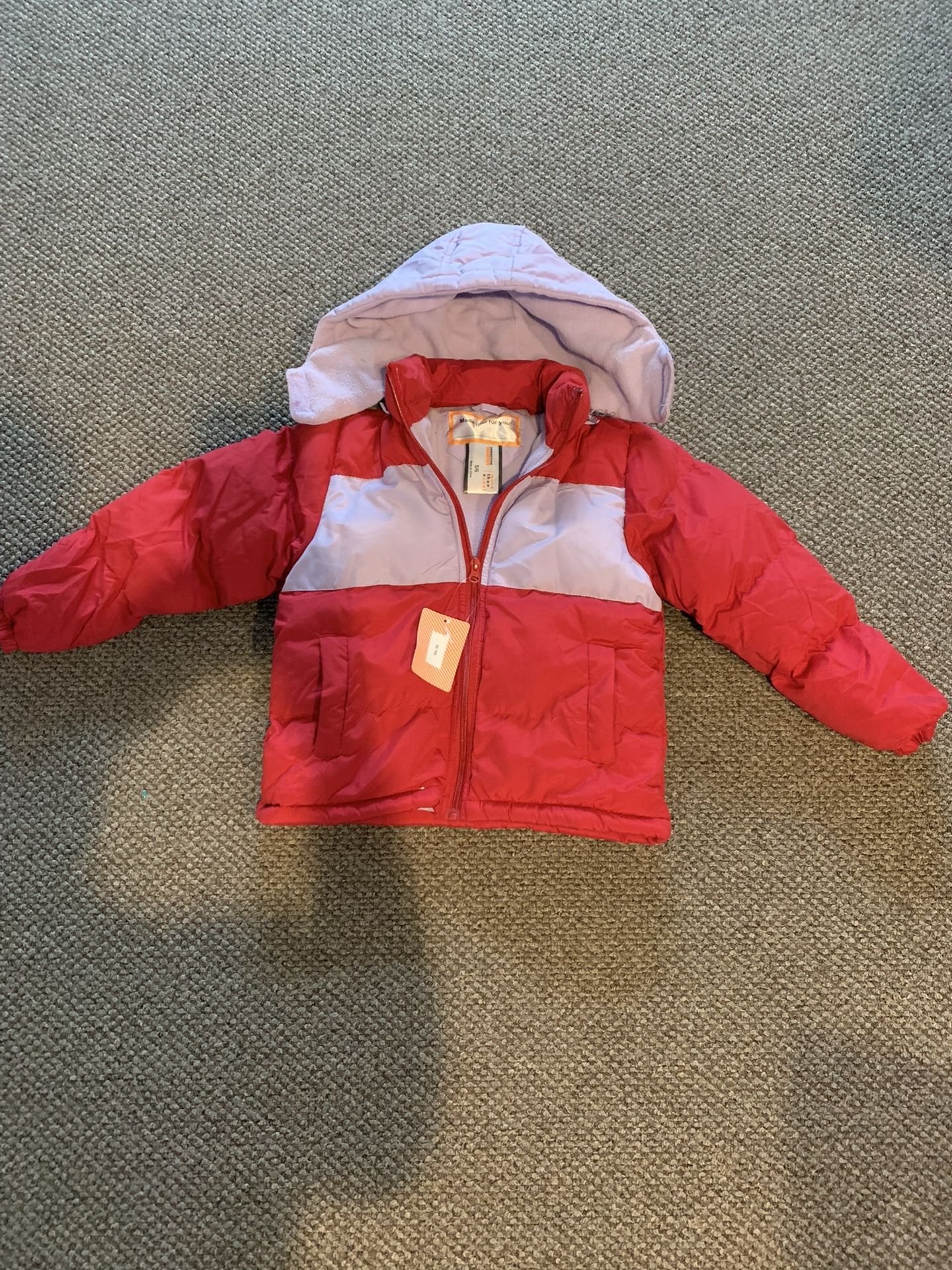 Girls Brand New Pink Jacket Size 5/6