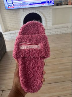 Pink balenciaga slides size 13