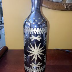 Decorative Black Painted Vase