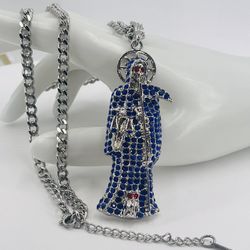 Santa Muerte Collar Acero Inoxidable /The Grim Reaper Necklace Stainless Steel