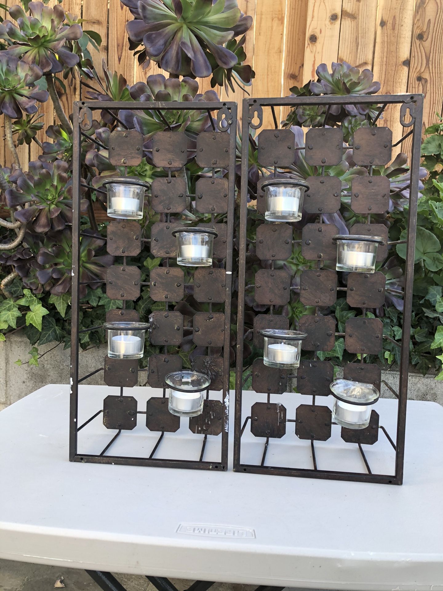 Wall decor candle holder