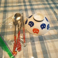 Rice soup bowl And Utensil Set