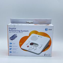 AT&T 1740 Digital Answering Machine System 60 Minutes Recording Time/Date Stamp