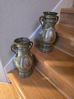 Pair Of Ceramic Vases