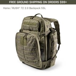 511 Tactical 55L Backpack Brand New Never Used