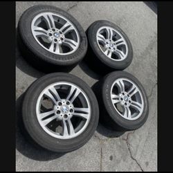 4 - 235/55r17 5x120 5x4.72 Stock BMW X1 X3 X5 Wheels Rims Tires!!