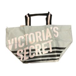 Victoria's Secret 2018 Limited Edition Striped Tote Weekender Beach Bag NWT