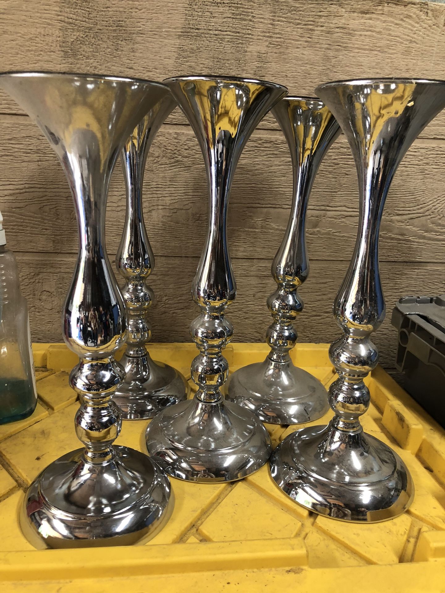 Bases De Metal Para Centro De Mesa Son 5