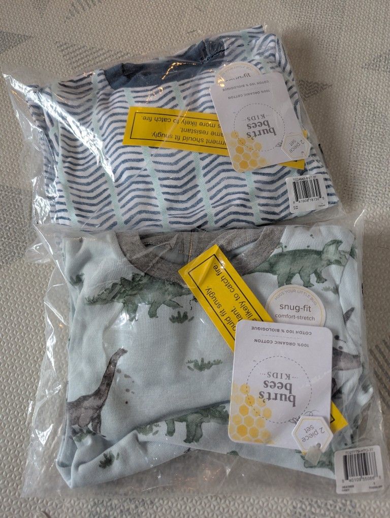 Burt's bees baby organic long sleeve long pants pajamas