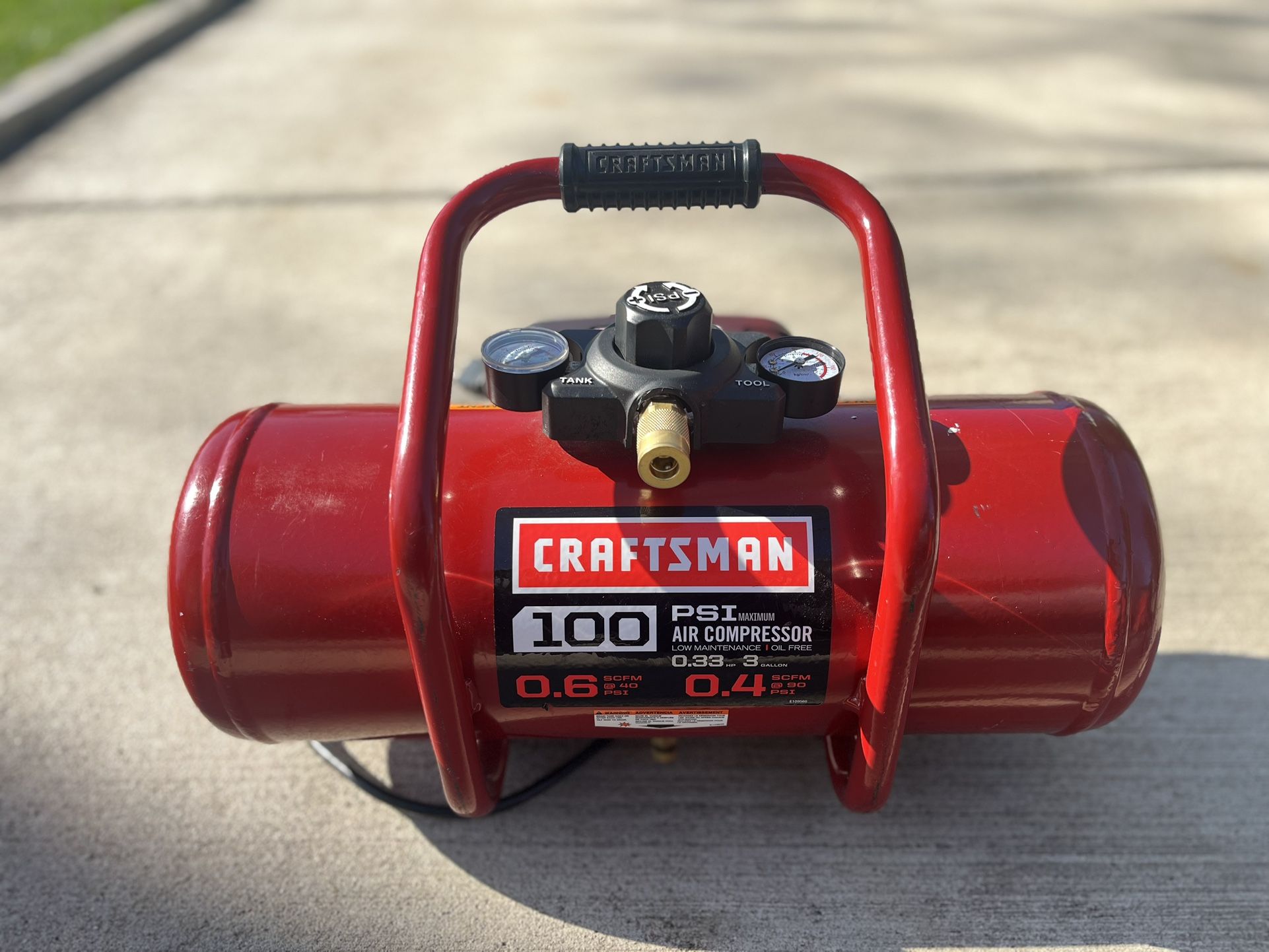 Craftsman 16953 - 100 PSI Air Compressor 