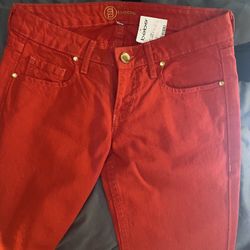 Bebe Red Jeans Woman’s Size 27